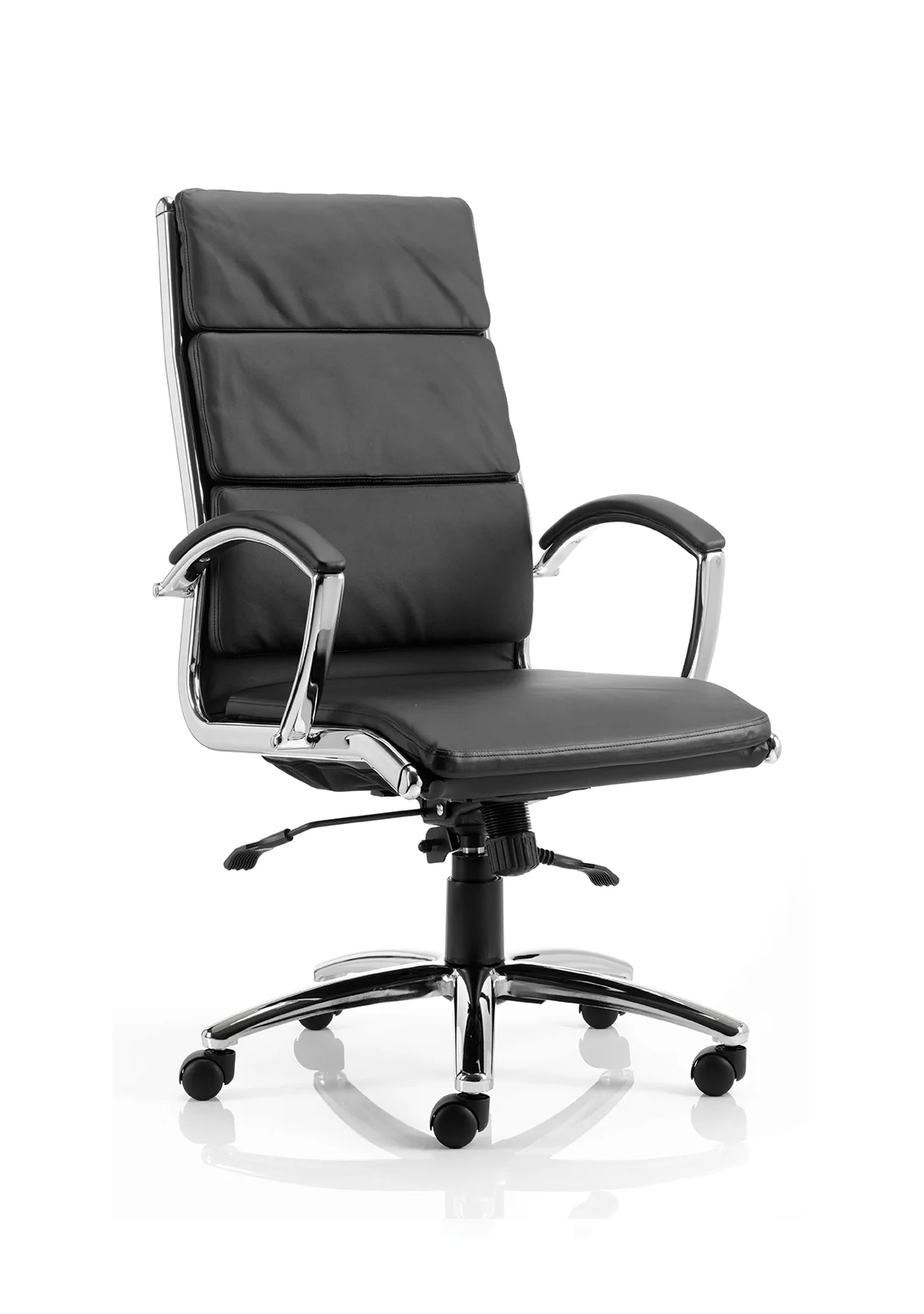 Black Leather / High / Castors